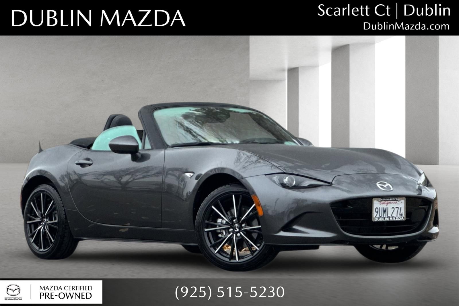 Certified 2025 MAZDA MX-5 Miata Grand Touring w/ Weather Package