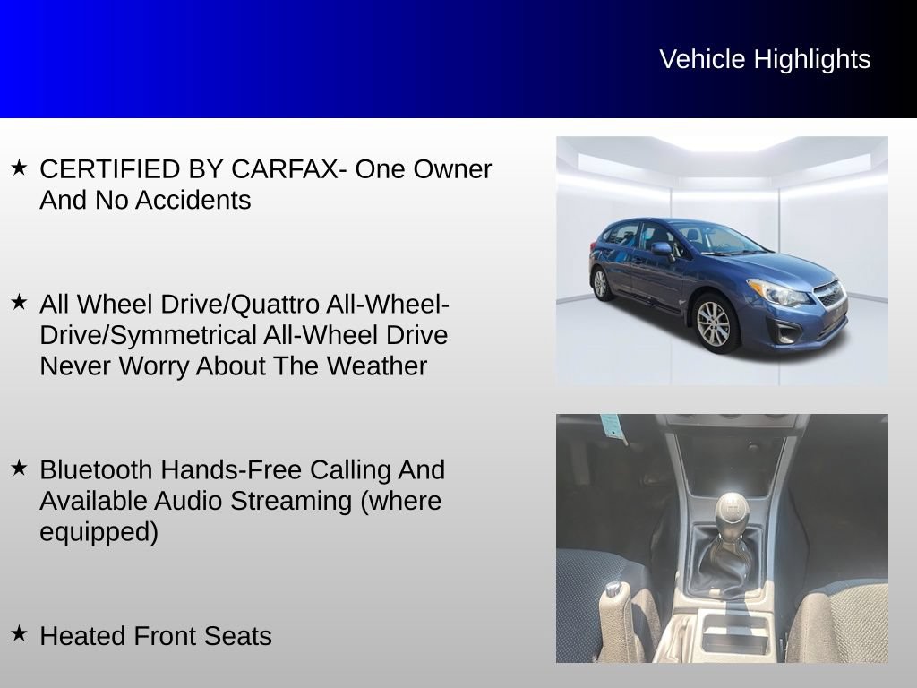 Used 2013 Subaru Impreza 2.0i Premium AWD/4WD image 4