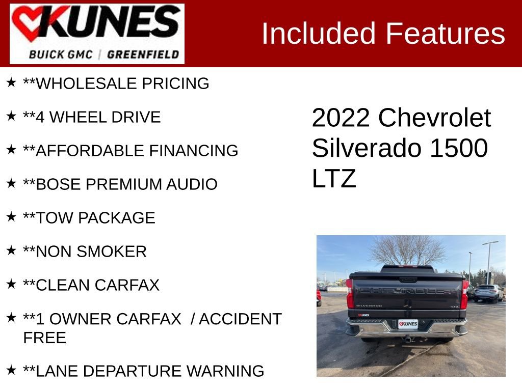 Used 2022 Chevrolet Silverado 1500 LTZ image 3