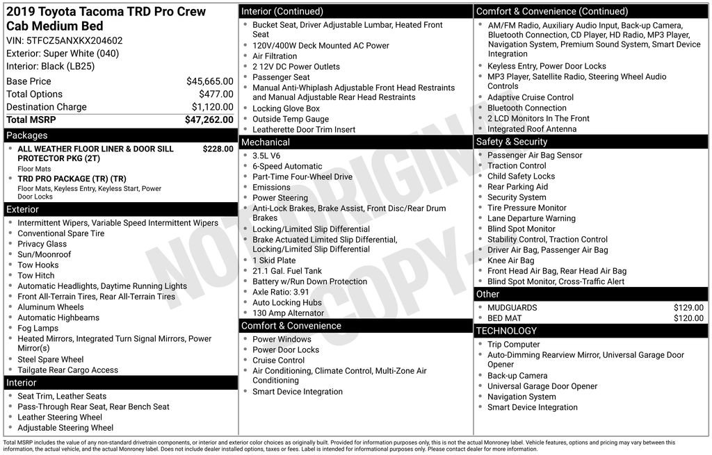 Used 2019 Toyota Tacoma TRD Pro image 49