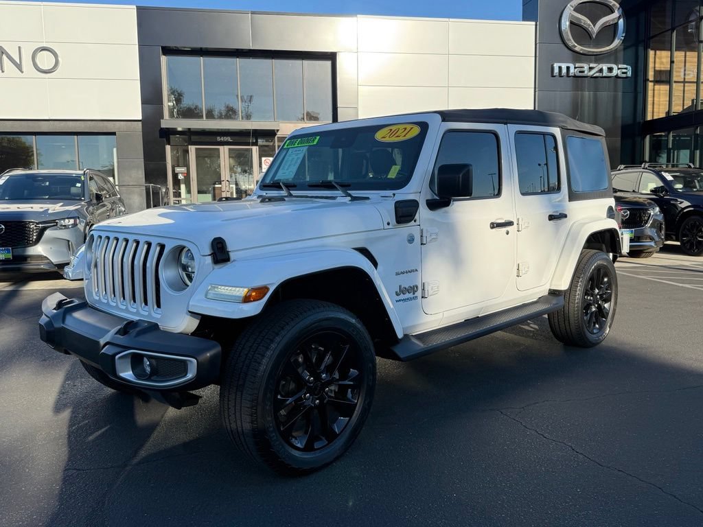 Used 2021 Jeep Wrangler Unlimited Sahara w/ Cold Weather Group AWD/4WD image 3