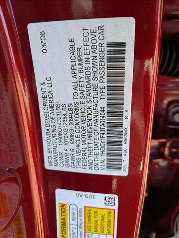 New 2026 Honda Accord SE image 18