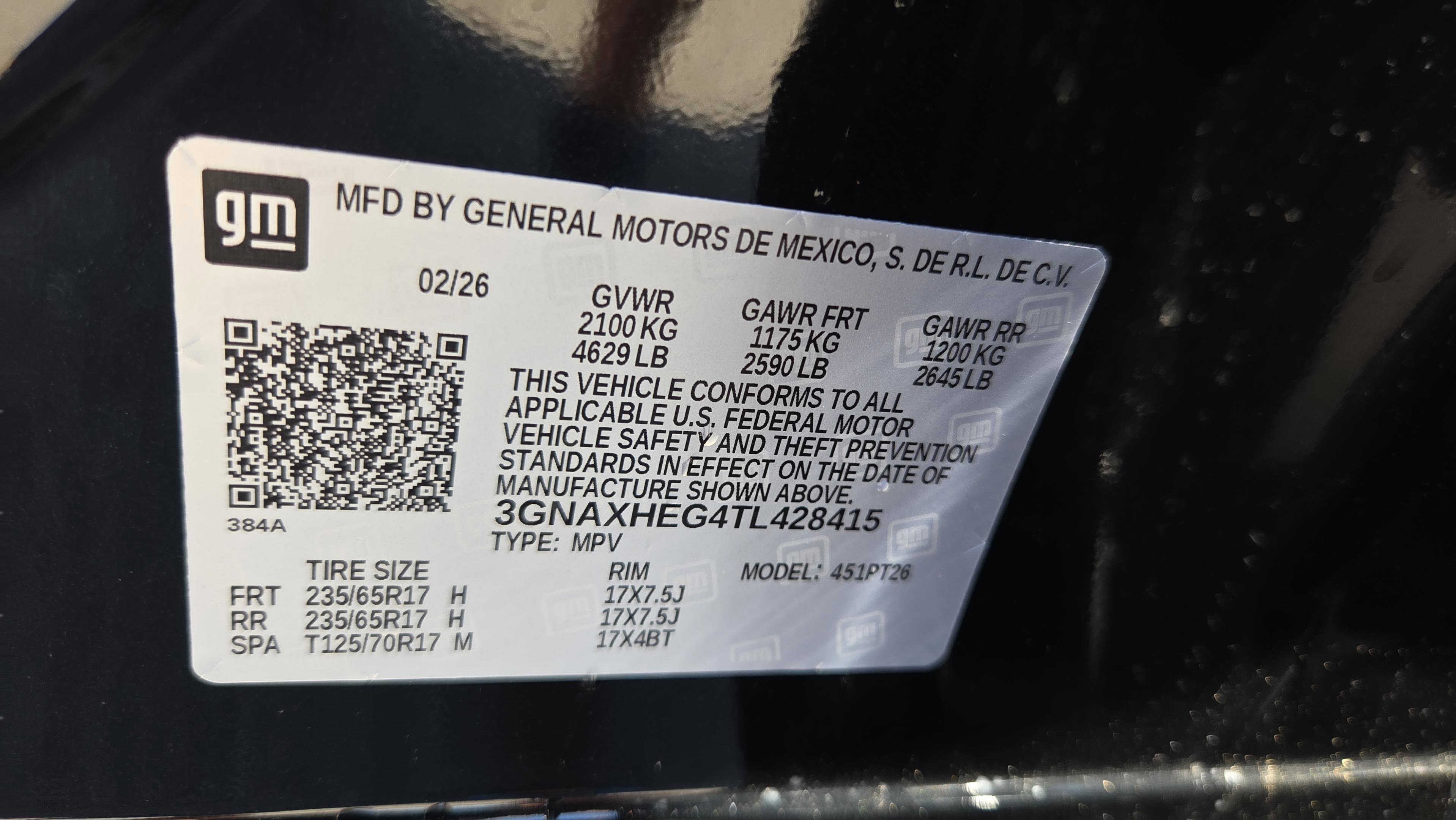 New 2026 Chevrolet Equinox LT image 24