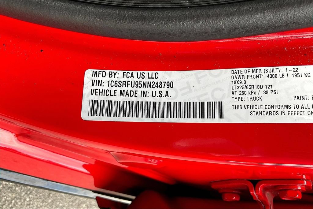 Used 2022 RAM 1500 TRX w/ TRX Level 1 Equipment Group AWD/4WD image 11