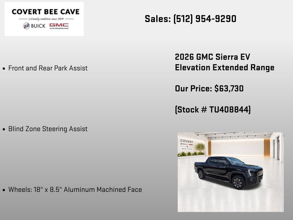New 2026 GMC Sierra EV Elevation AWD/4WD image 20