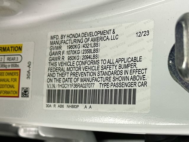 Certified 2024 Honda Accord EX image 35