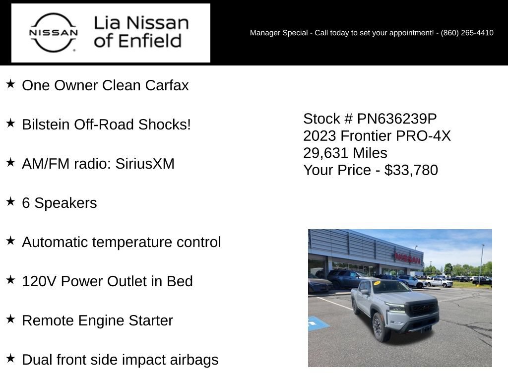 Used 2023 Nissan Frontier PRO-4X w/ Pro Convenience Package AWD/4WD image 25