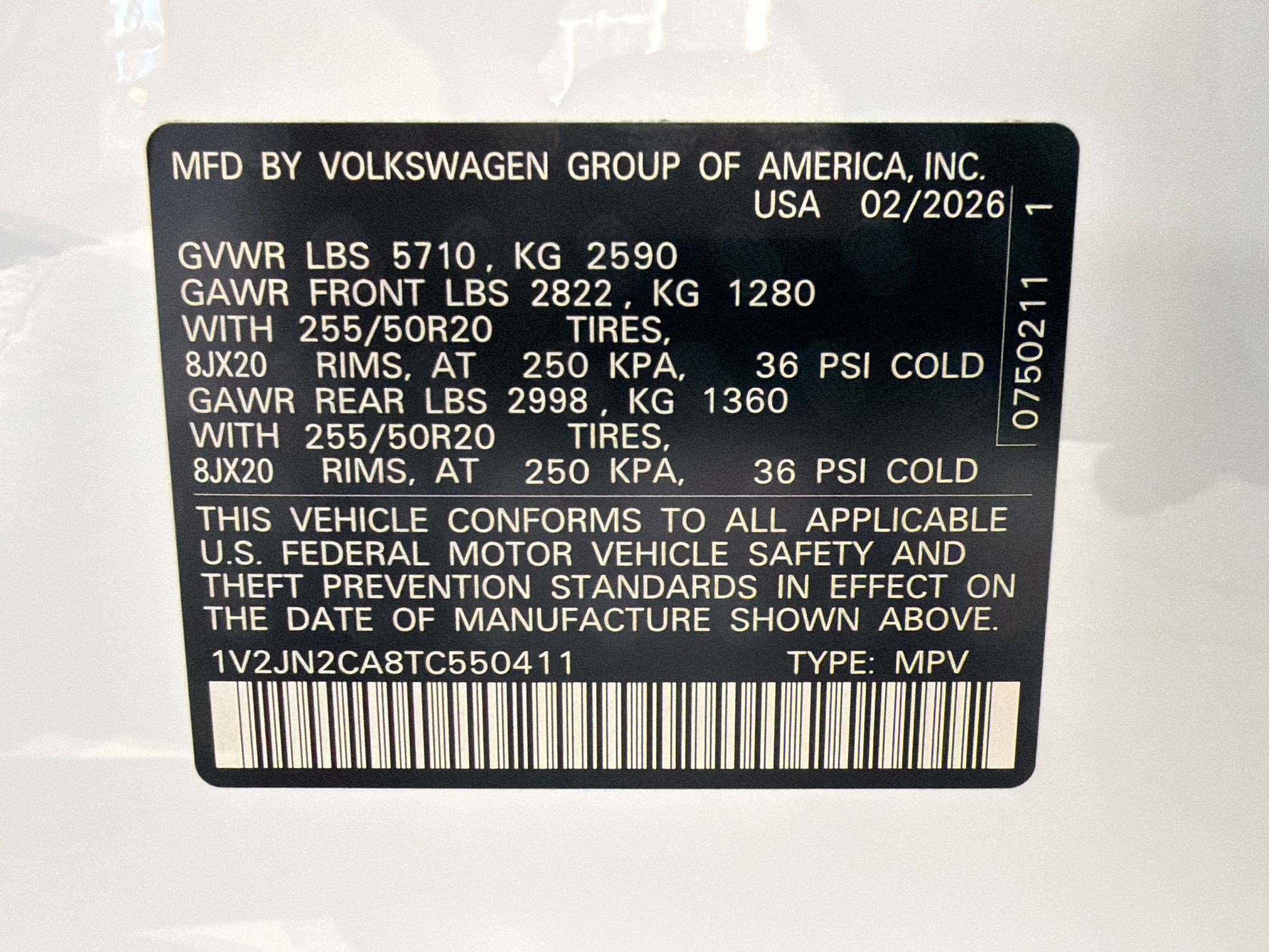 New 2026 Volkswagen Atlas SE FWD image 19