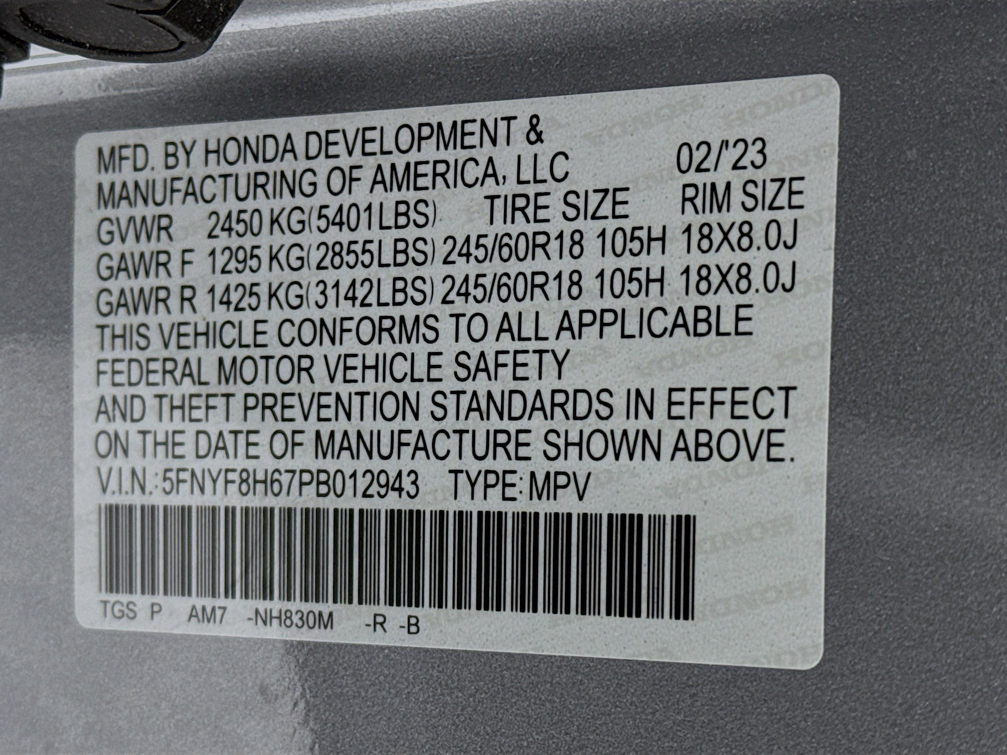 Certified 2023 Honda Passport TrailSport image 32