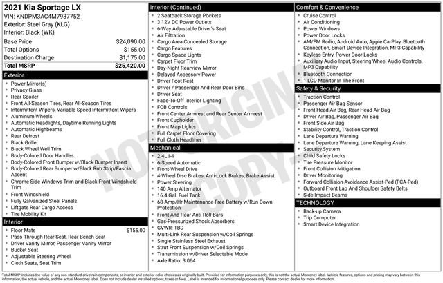 Used 2021 Kia Sportage LX image 23