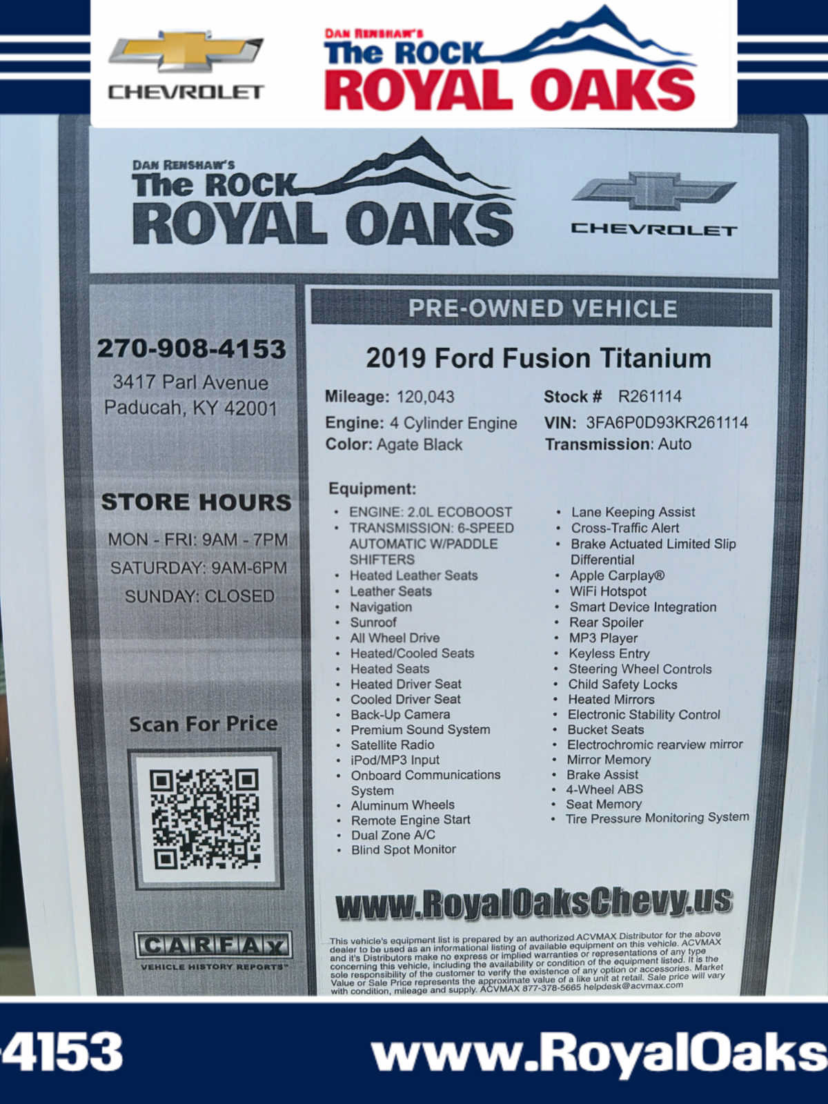 Used 2019 Ford Fusion Titanium AWD/4WD image 29