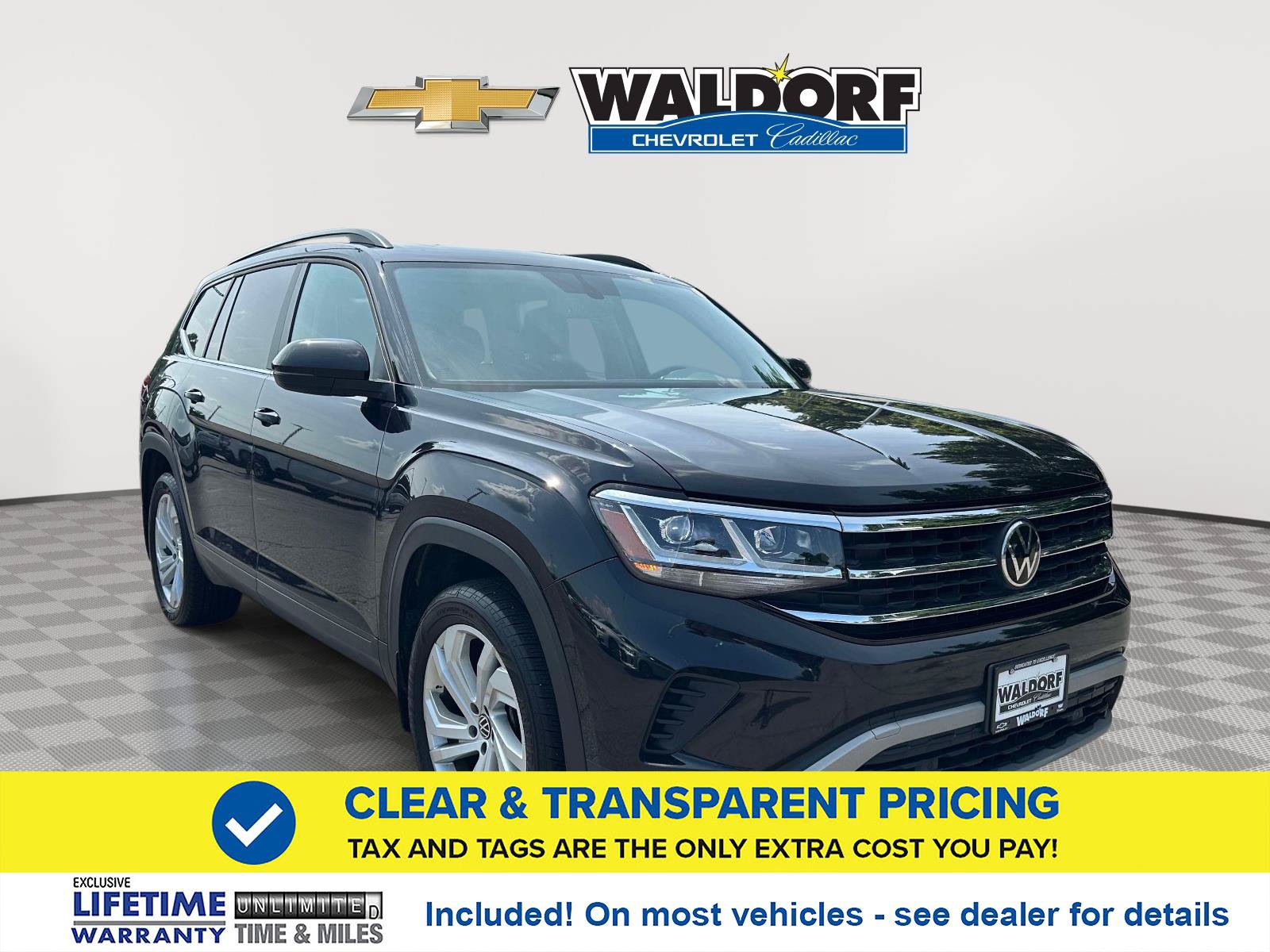 Used 2021 Volkswagen Atlas SE w/ Panoramic Sunroof Package AWD/4WD image 1