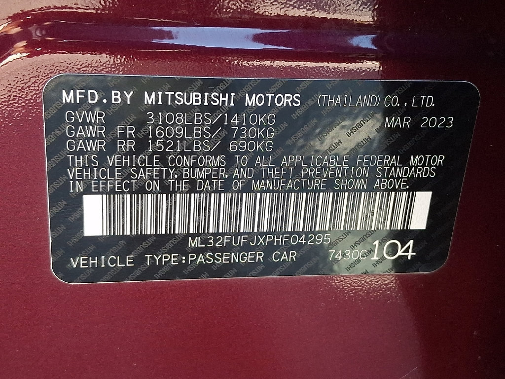 Used 2023 Mitsubishi Mirage G4 ES FWD image 28