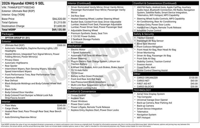 New 2026 Hyundai Ioniq 9 SEL image 4