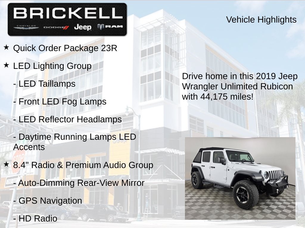 Used 2019 Jeep Wrangler Unlimited Rubicon AWD/4WD image 15