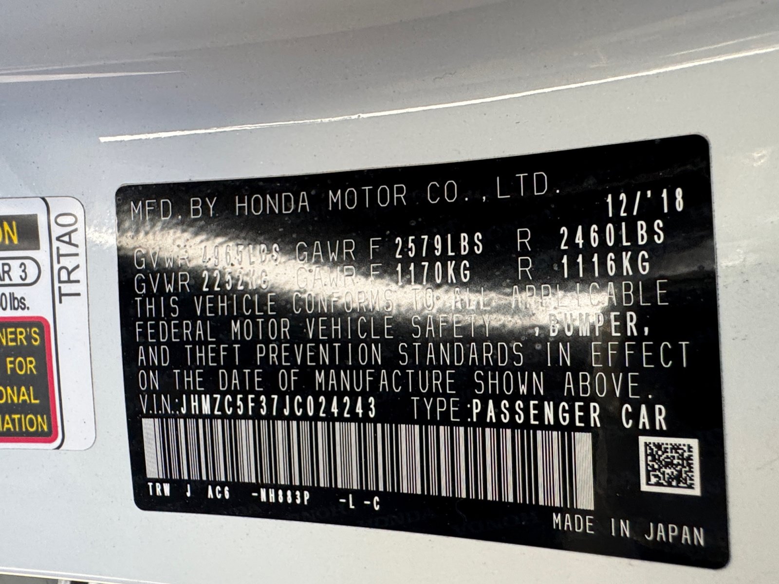 Used 2018 Honda Clarity Touring image 16