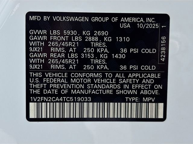 New 2026 Volkswagen Atlas SEL Premium R-Line image 35