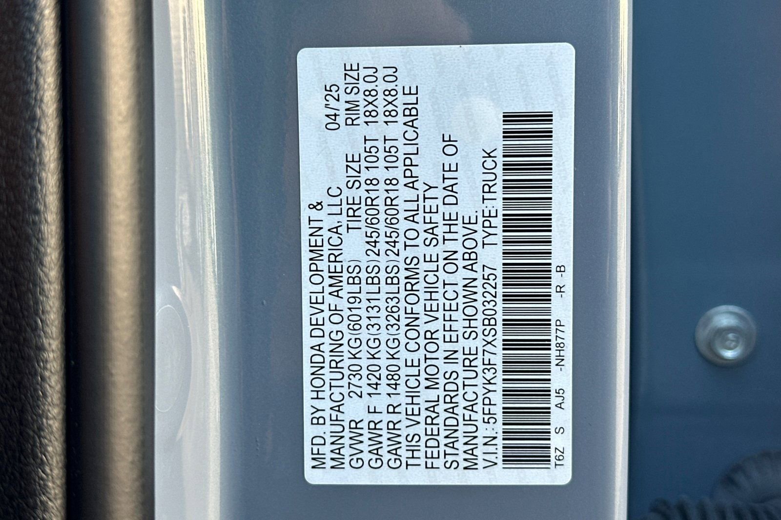 Used 2025 Honda Ridgeline TrailSport+ image 35