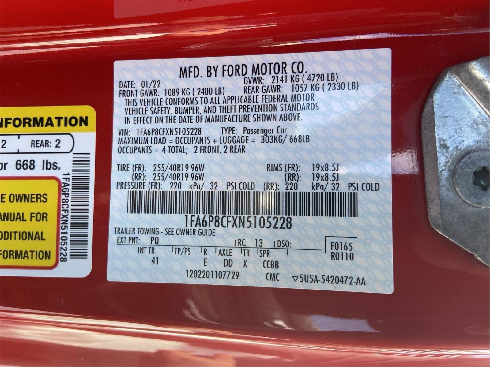 Used 2022 Ford Mustang GT Premium w/ Black Accent Package image 37