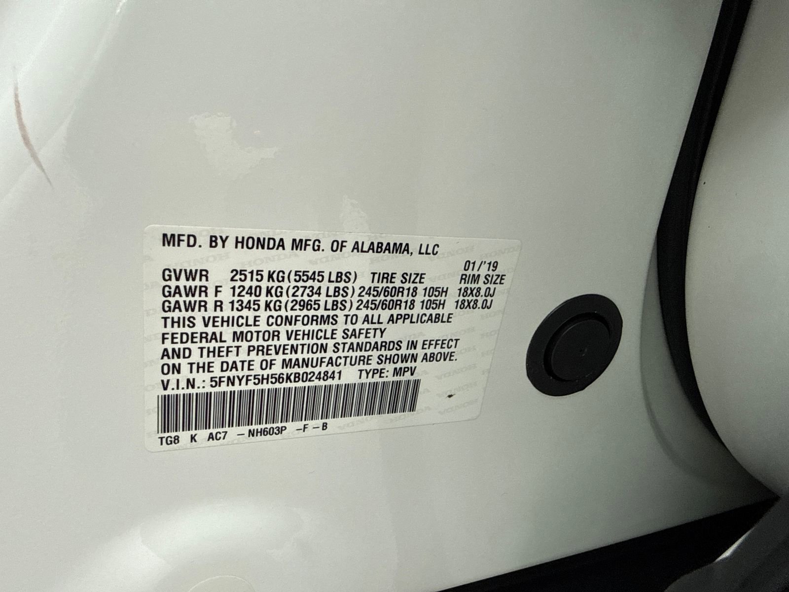 Used 2019 Honda Pilot EX-L image 55