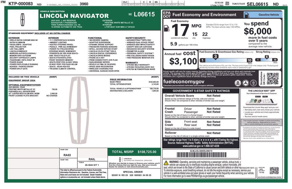 Used 2025 Lincoln Navigator L Reserve image 6