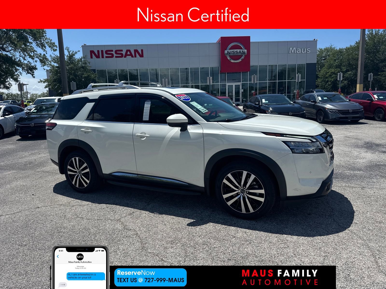 Certified 2023 Nissan Pathfinder Platinum w/ Lighting Package (N93)