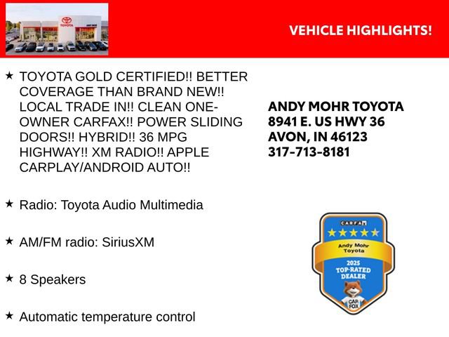 Certified 2026 Toyota Sienna LE FWD image 2