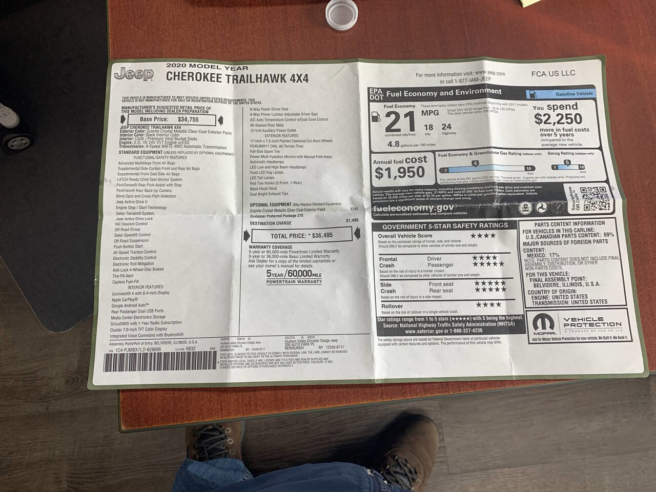 Used 2020 Jeep Cherokee Trailhawk image 19