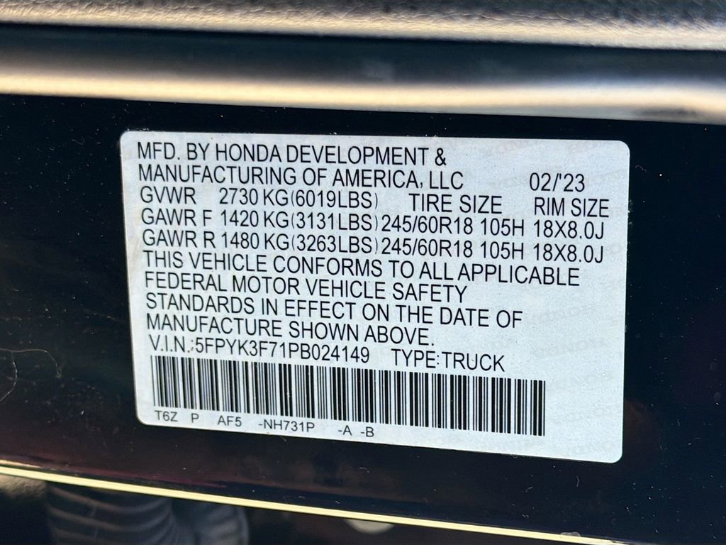 Used 2023 Honda Ridgeline RTL-E image 33