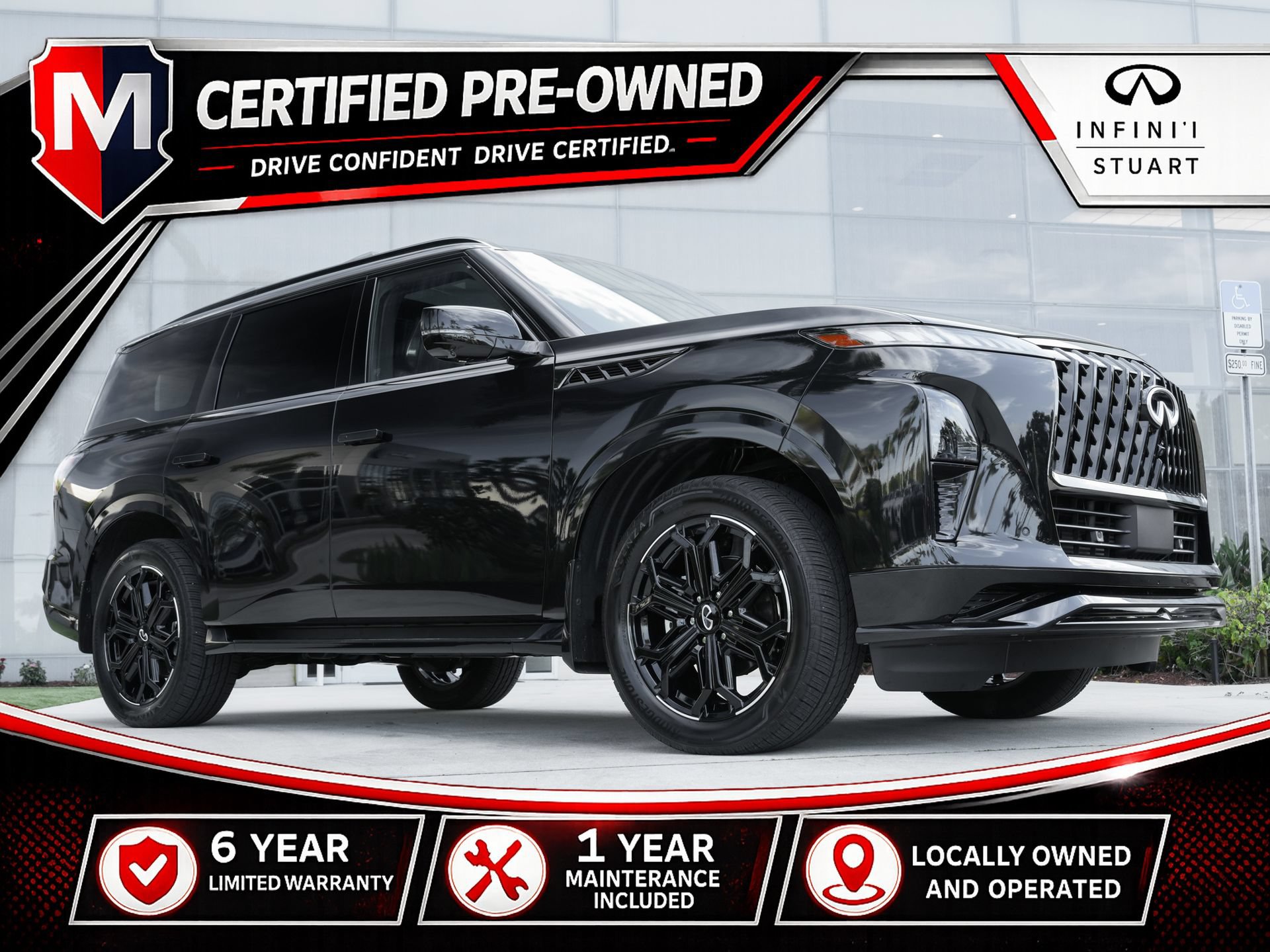 Certified 2026 INFINITI QX80 4WD w/ Sport Exterior Package