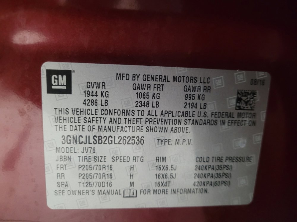 Used 2016 Chevrolet Trax LT w/ LT Convenience Package image 33