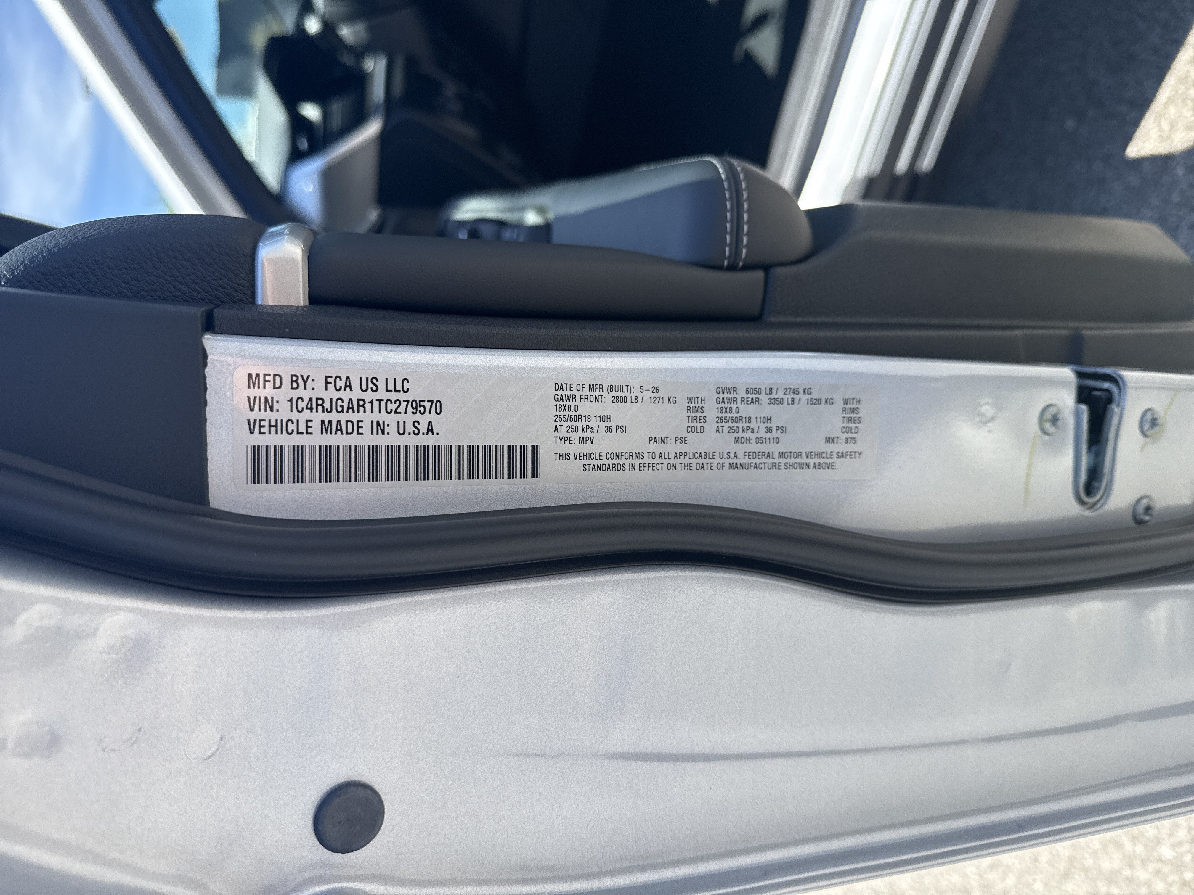 New 2026 Jeep Grand Cherokee Altitude RWD image 33