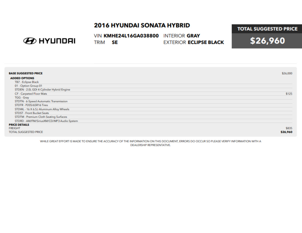 Used 2016 Hyundai Sonata SE FWD image 2