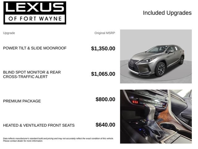 Used 2020 Lexus RX 450h AWD w/ Premium Package image 4