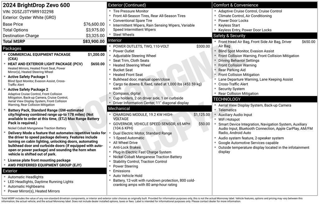 Used 2024 Chevrolet Brightdrop 600 w/ Commercial Equipment Package AWD/4WD image 24