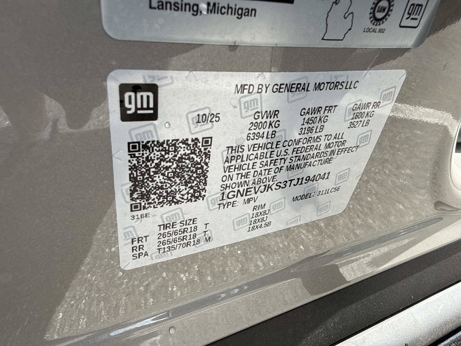Used 2026 Chevrolet Traverse Z71 w/ Enhanced Driving Package AWD/4WD image 35