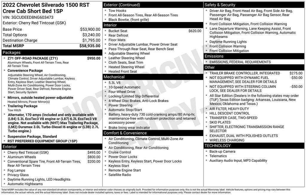 Used 2022 Chevrolet Silverado 1500 RST w/ Z71 Off-Road Package image 6