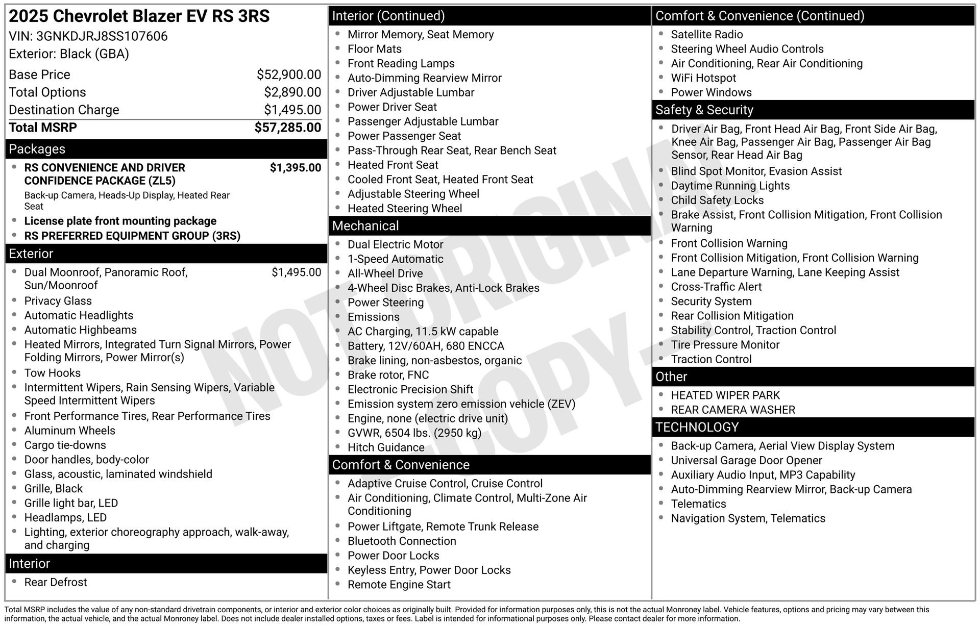 New 2025 Chevrolet Blazer EV RS AWD/4WD image 4