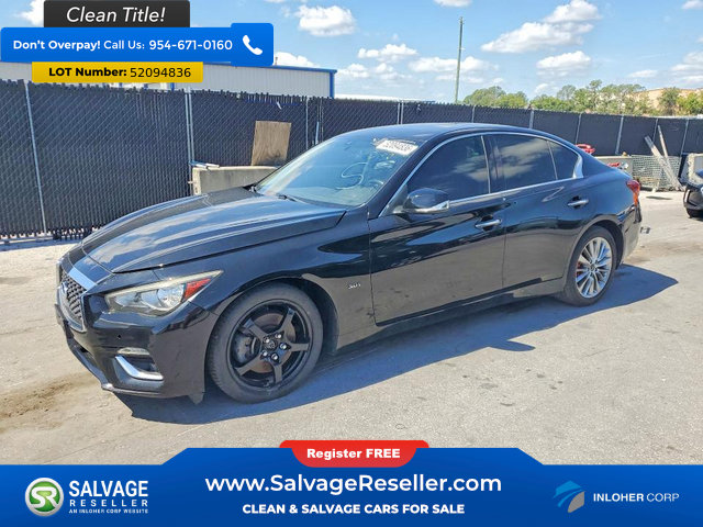 Used 2018 INFINITI Q50 Luxe w/ Essential Package (3.0T Luxe) AWD/4WD image 1