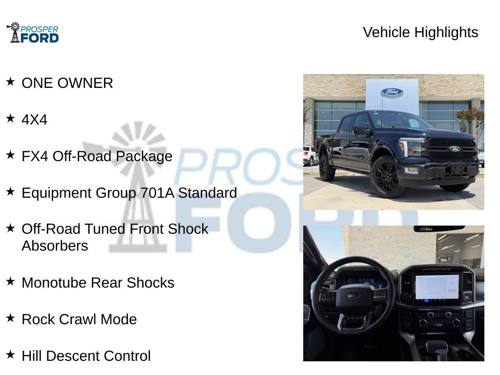 Used 2024 Ford F150 Platinum w/ FX4 Off-Road Package AWD/4WD image 5