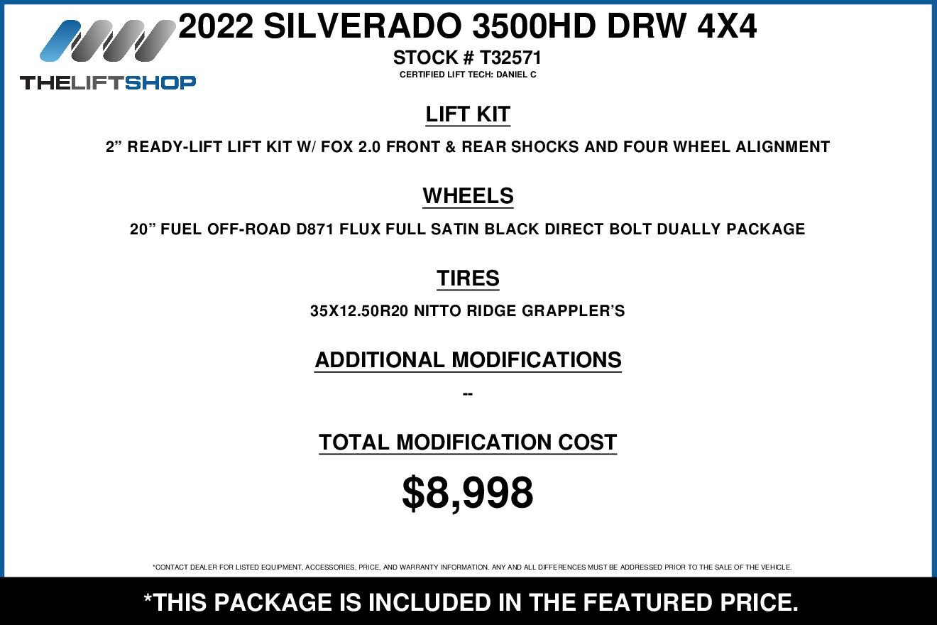 Used 2022 Chevrolet Silverado 3500 High Country w/ LPO, Hitch Package AWD/4WD image 2