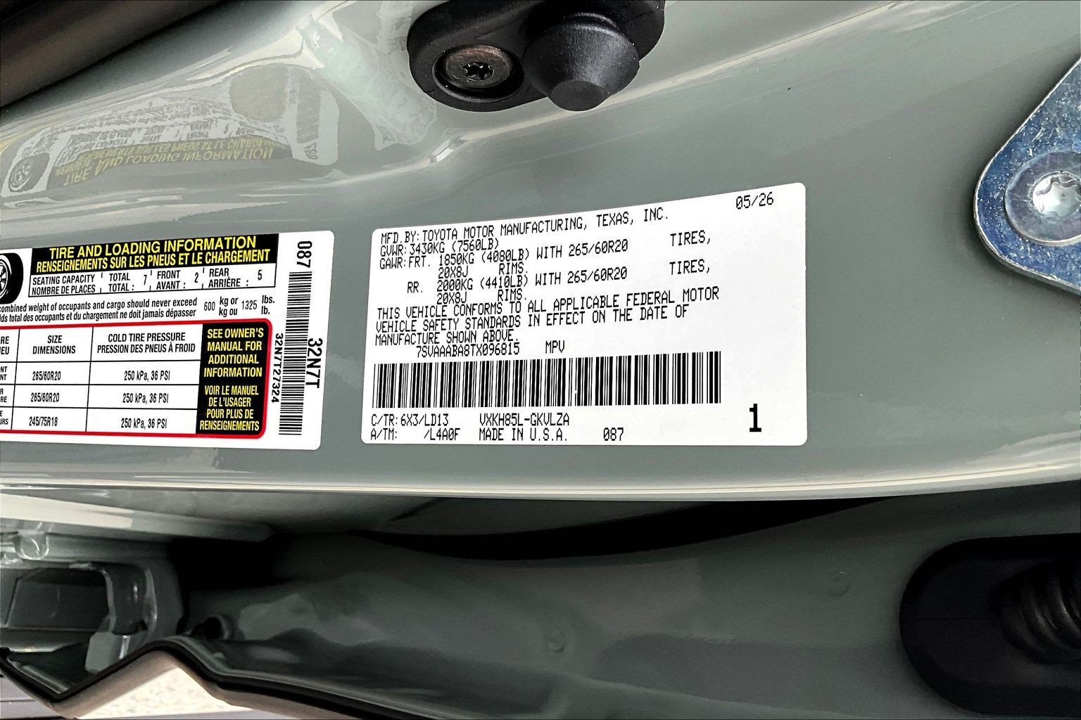 New 2026 Toyota Sequoia Limited AWD/4WD image 11