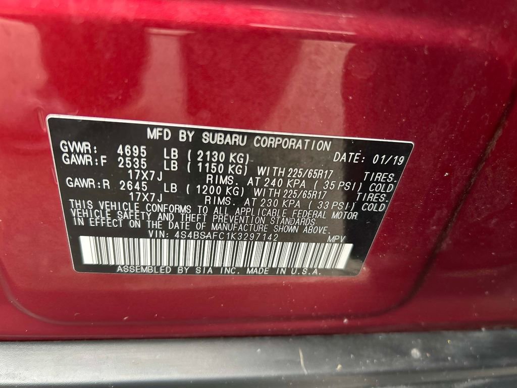 Used 2019 Subaru Outback 2.5i Premium image 34
