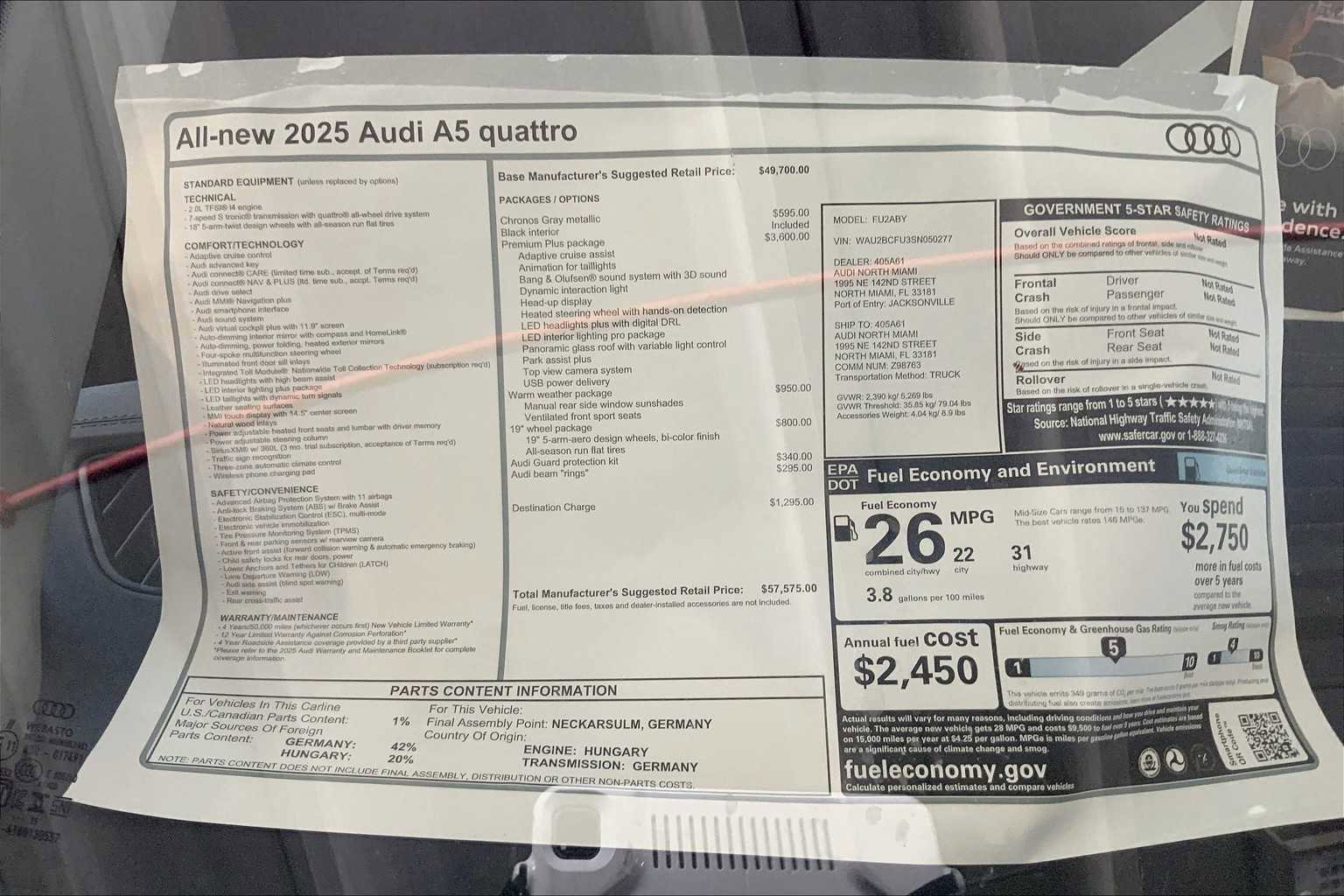 New 2025 Audi A5 2.0T Premium Plus w/ Premium Plus image 19