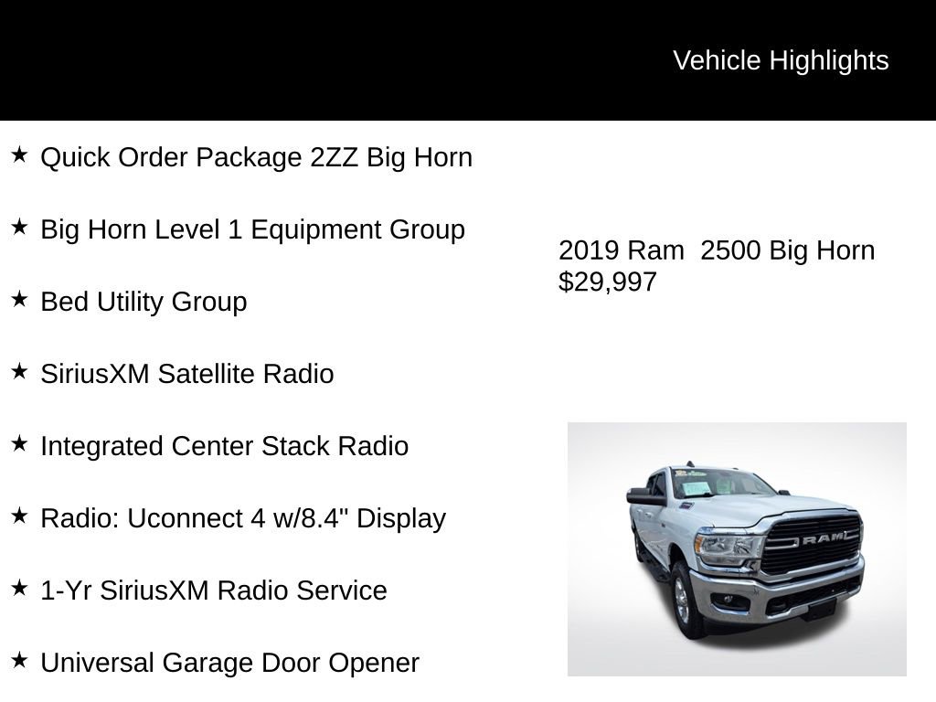 Used 2019 RAM 2500 Big Horn image 4