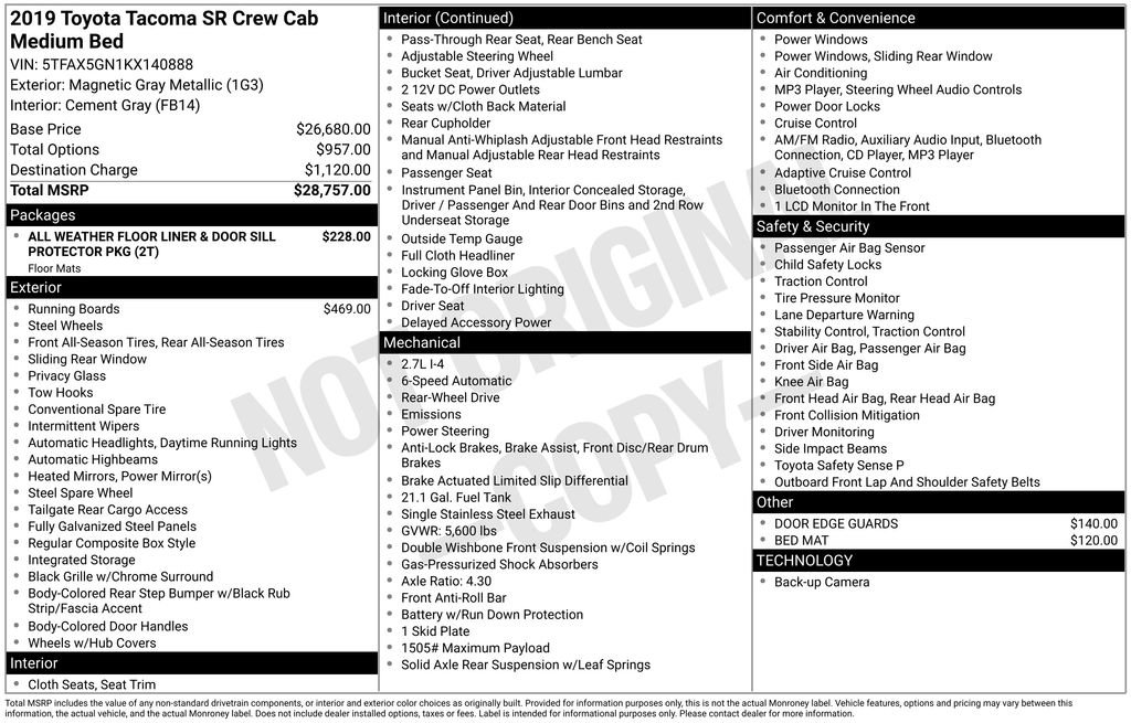 Used 2019 Toyota Tacoma SR image 15