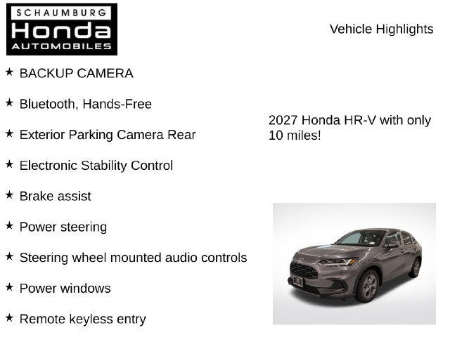 New 2027 Honda HR-V LX image 7