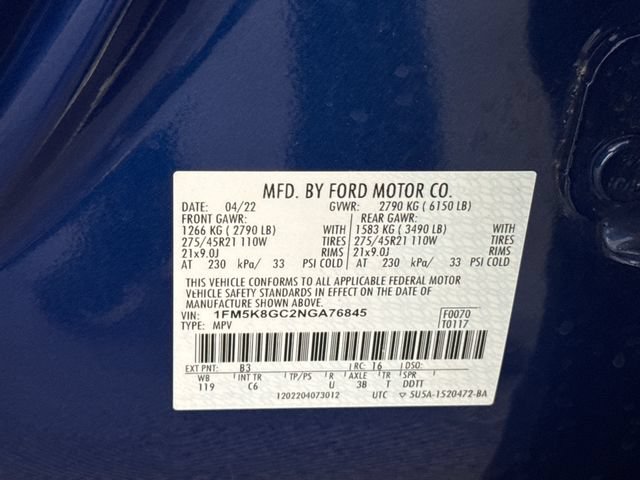 Used 2022 Ford Explorer ST w/ Equipment Group 401A AWD/4WD image 29