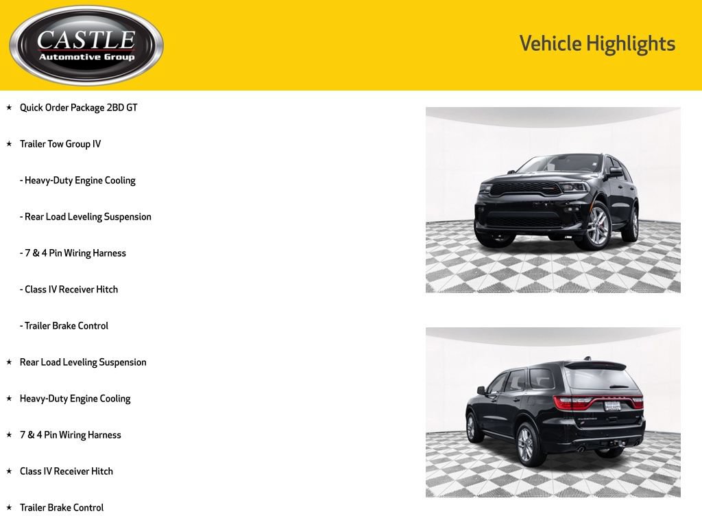 Used 2022 Dodge Durango GT w/ Trailer Tow Group IV AWD/4WD image 4