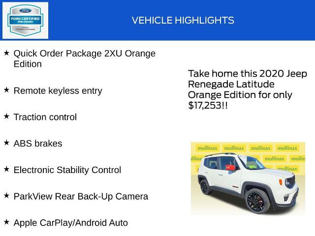 Used 2020 Jeep Renegade Latitude AWD/4WD image 18